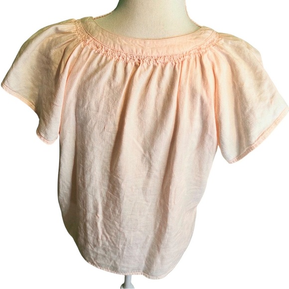 NWOT Rails ‘Alena’ Flutter-Sleeve Button Front Top in “Petal” Pink Size XS - Picture 11 of 16